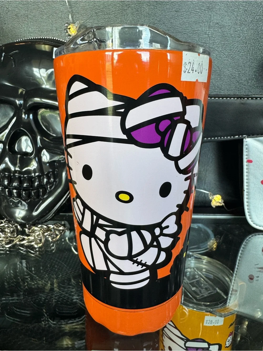 Hello Kitty Orange and Purple Mummy Party Tumbler